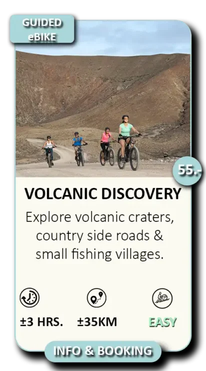 family ebike tour fuerteventura volcano summit